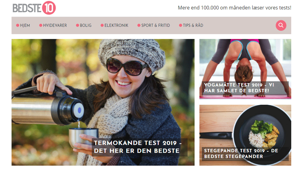 bedste10.dk, Bizz Up, service, produkter