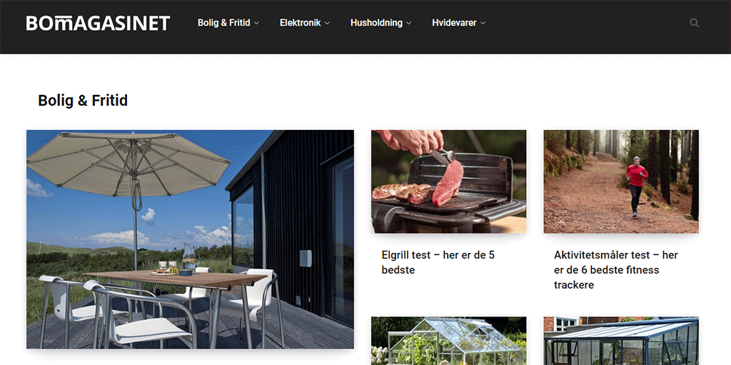 Bomagasinet, Bizz Up, Forbrugermagasin, Testmagasin