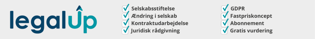 LegalUp, Jura på abonnement, Jura, Bizz Up Forår 2019, selskabsstiftelse