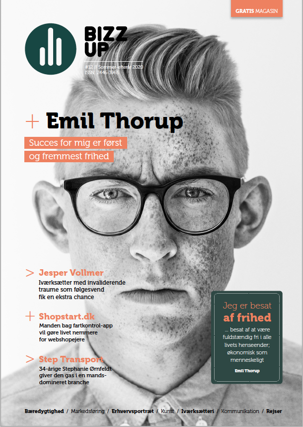 Bizz Up Magasin 2020, Emil Thorup, Bizzup.dk, Bizz Up